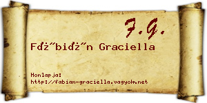 Fábián Graciella névjegykártya